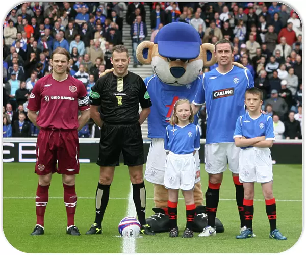 Rangers Mascot Celebrates Glory: 2-0 Victory over Hearts in Clydesdale Bank Premier League