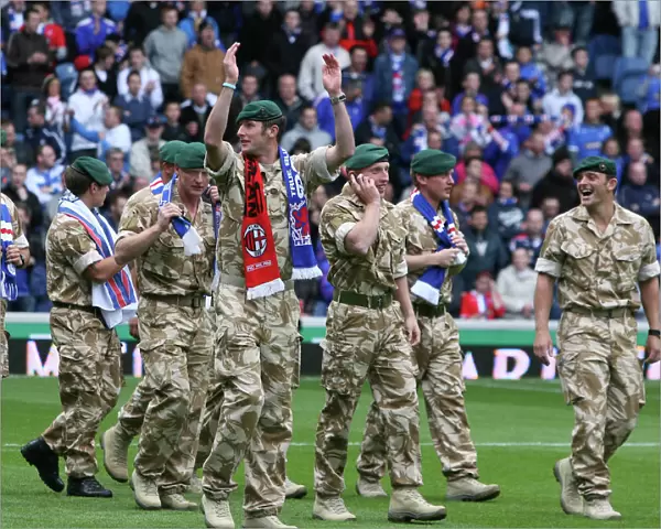 Rangers vs Hearts: Salute to the Royal Marines - Clydesdale Bank Premier League Half Time Tribute (Rangers 2-0 Hearts)