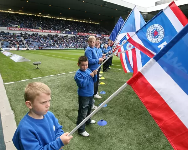 Rangers Football Club's Glorious 2-0 Victory Over Heart of Midlothian: Honor Guard Guard of Honour at Ibrox