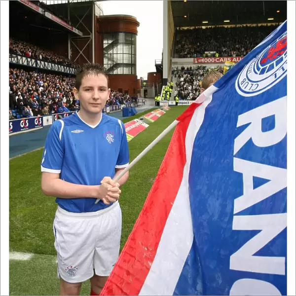 Rangers Flag Bearers: Triumphing in a Glorious 1-0 Victory over Celtic
