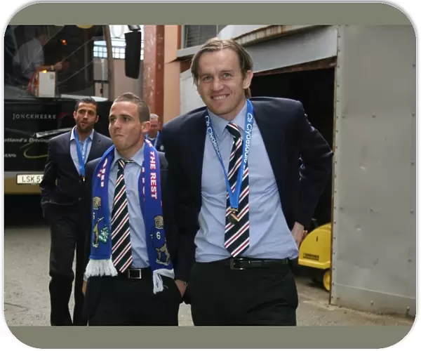 Sasa Papac's Triumphant Return: Rangers Champions Welcome Home (Dundee United vs Rangers, 2008-09 Clydesdale Bank Premier League Title Win)
