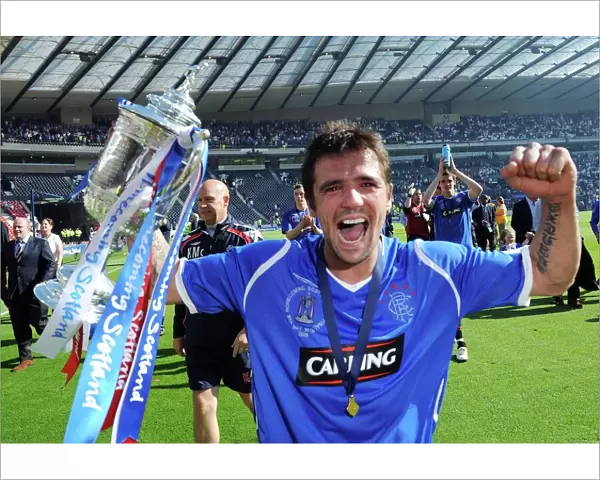 Rangers Football Club's Triumphant Homecoming: Nacho Novo Leads the Scottish Cup Victory (2009)