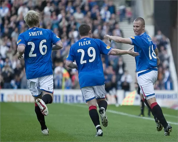 Rangers Kenny Miller: Savoring the Moment After Scoring Against Falkirk at Ibrox Stadium