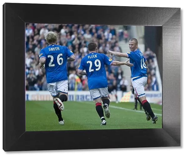 Rangers Kenny Miller: Savoring the Moment After Scoring Against Falkirk at Ibrox Stadium