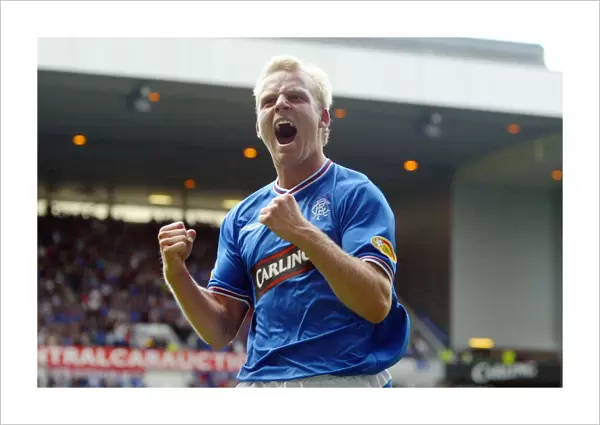 Naismith's Thrilling Goal: Rangers FC Triumphs Over Falkirk in Scottish Premier League at Ibrox Stadium