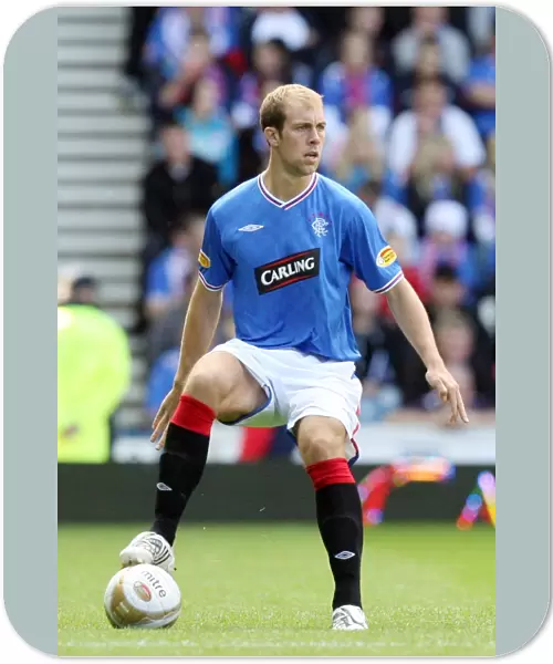 Steven Whittaker in Action: Rangers vs Falkirk, Scottish Premier League, Ibrox, Glasgow