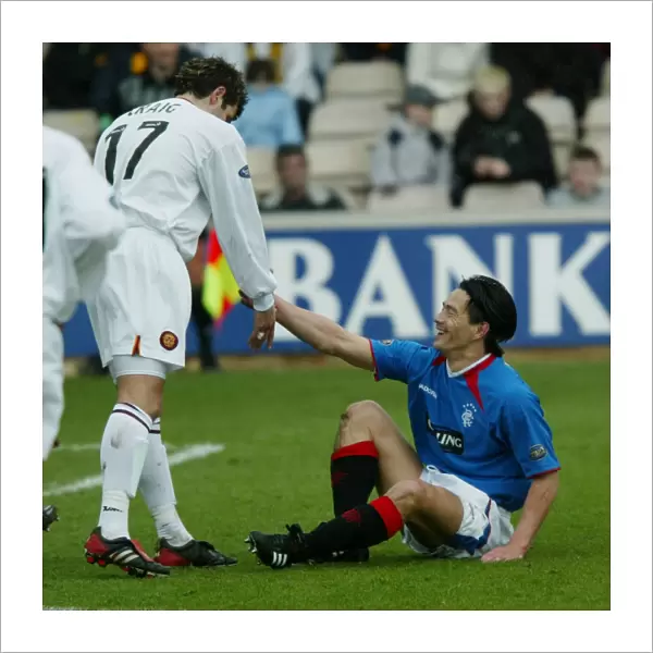 Michael Mols Dramatic Winning Goal for Rangers Against Motherwell (04 / 04 / 04)