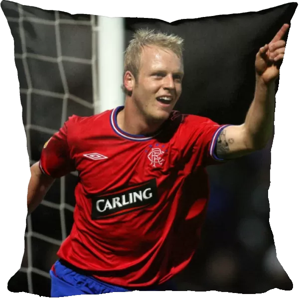 Rangers Steven Naismith Rejoices in His Goal Against Queen of the South (1-2)