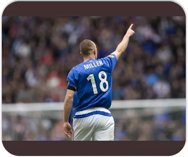 Kenny Miller's Double Strike: Rangers Take the Lead 2-1 Against Celtic at Ibrox Stadium (Clydesdale Bank Premier League)