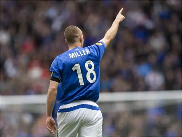 Kenny Miller's Double Strike: Rangers Take the Lead 2-1 Against Celtic at Ibrox Stadium (Clydesdale Bank Premier League)