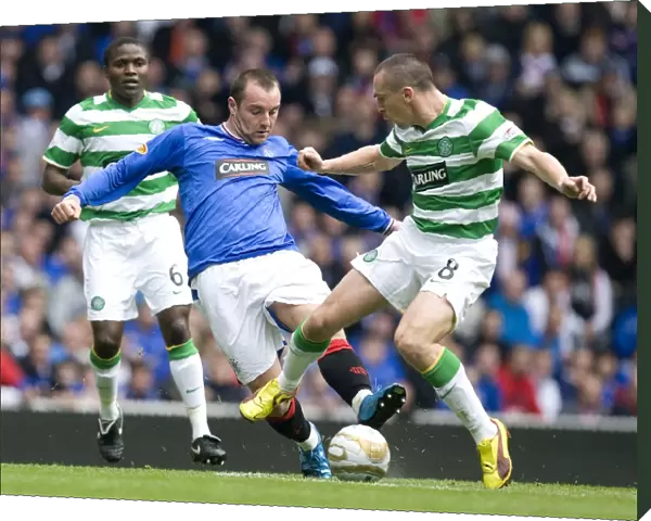Rangers vs Celtic: Thrilling 2-1 Clash - Kris Boyd Tackles Scott Brown at Ibrox Stadium