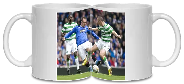 Rangers vs Celtic: Thrilling 2-1 Clash - Kris Boyd Tackles Scott Brown at Ibrox Stadium