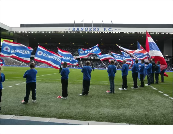 Clydesdale Bank Premier League: Rangers vs Aberdeen - Flag-Bearing Showdown at Ibrox Stadium (0-0)