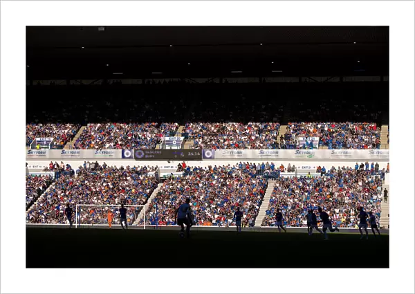 Rangers Fans Soak Up the Sunshine at Ibrox Stadium: A Pre-Season Nostalgia Trip Amidst Scottish Cup Triumph Memories