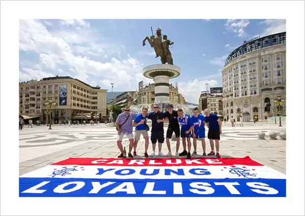 Rangers Football Club: Scottish Champions Rally in Skopje's Square Ahead of Europa League Clash Against FK Shkupi