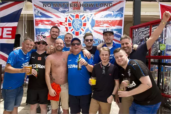 Rangers Football Club: Scottish Champions Unite in Skopje's Square Before Europa League Showdown Against FK Shkupi