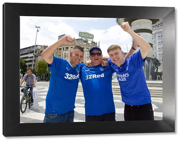 Rangers Fans United in Skopje: Rallying for Europa League Victory - Scottish Cup Champions 2003