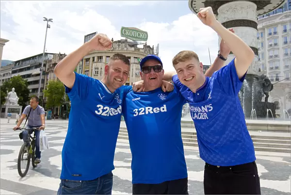 Rangers Fans United in Skopje: Rallying for Europa League Victory - Scottish Cup Champions 2003