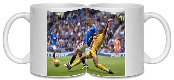 Rangers vs Wigan Athletic: Docherty vs Vaughn - Intense Moment at Ibrox (2023 Pre-Season Friendly)