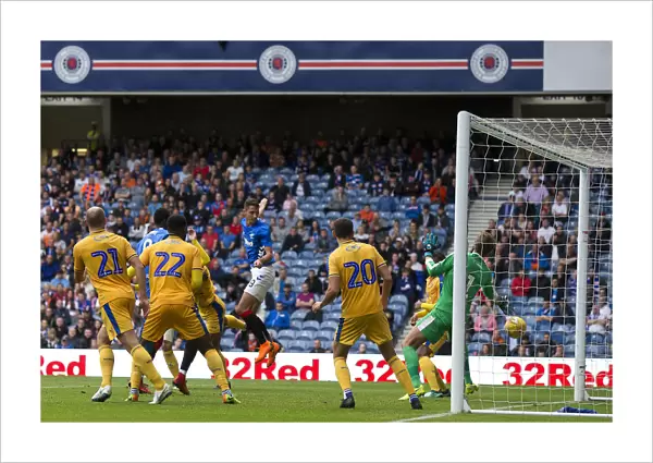 Rangers Nikola Katic Scores the Second Goal: Pre-Season Friendly vs Wigan Athletic at Ibrox Stadium