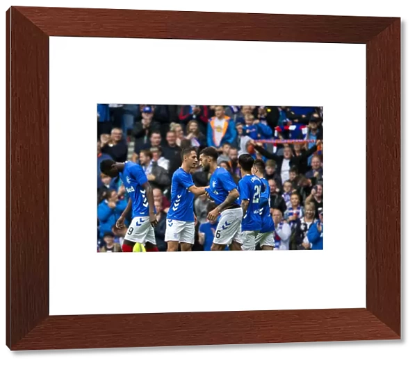 Rangers FC: Nikola Katic's Thrilling Goal and Emotional Celebration with Team Mates at Ibrox Stadium