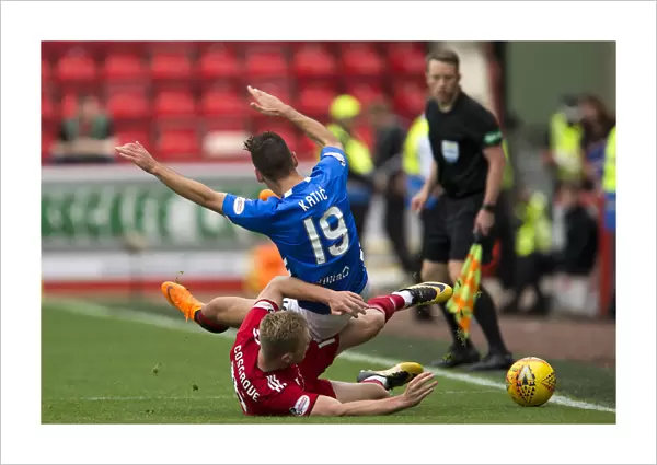 Rangers vs Aberdeen: Katic vs Cosgrove - Foul Play in Ladbrokes Premiership Clash at Pittodrie Stadium