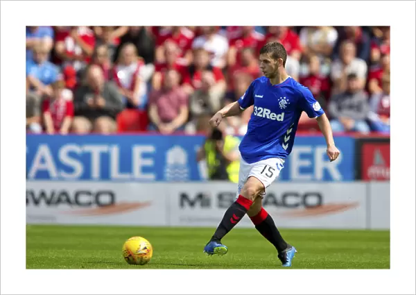 Rangers Jon Flanagan in Action: Aberdeen vs Rangers, Ladbrokes Premiership, Pittodrie Stadium