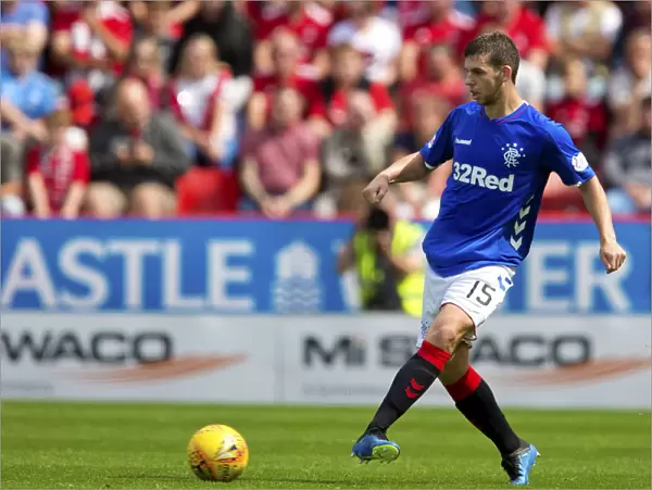 Rangers Jon Flanagan in Action: Aberdeen vs Rangers, Ladbrokes Premiership, Pittodrie Stadium
