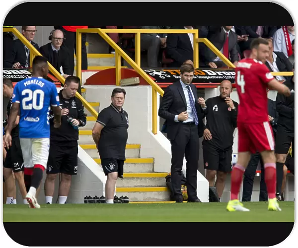 Steven Gerrard's Reaction to Alfredo Morelos Red Card: Aberdeen vs Rangers, Ladbrokes Premiership