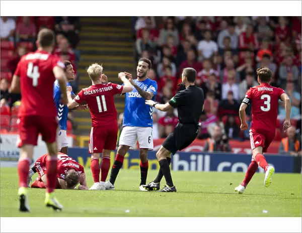 Intense Rivalry: Goldson vs Mackay-Steven Clash at Pittodrie Stadium - Rangers vs Aberdeen, Ladbrokes Premiership