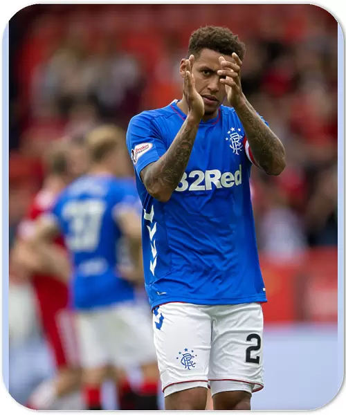 Rangers James Tavernier Celebrates Aberdeen Victory and Honors Fans at Pittodrie Stadium