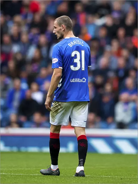 Rangers Borna Barisic in Action: Thrilling Moments from the Ladbrokes Premiership Match against St. Mirren at Ibrox Stadium