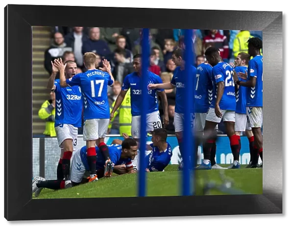 Rangers: Goldson's Goal Celebration vs St. Mirren, Ladbrokes Premiership, Ibrox Stadium