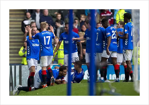 Rangers: Goldson's Goal Celebration vs St. Mirren, Ladbrokes Premiership, Ibrox Stadium