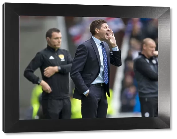 Steven Gerrard Celebrates Rangers Scottish Cup Victory: Reaction at Ibrox Stadium