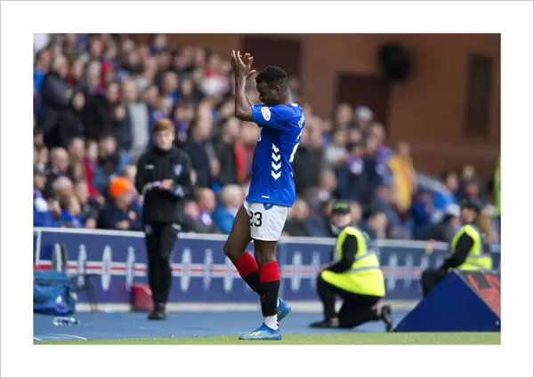 Rangers Coulibaly Suffers Injury in Rangers vs St Mirren at Ibrox Stadium (Ladbrokes Premiership)