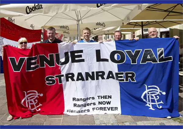 Rangers Fans Sea of Blue: Maribor Takeover before Europa League Clash (Scottish Cup Winners 2003)