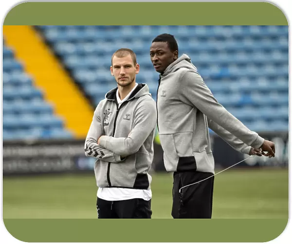 Rangers Barisic and Sadiq Arrive at Rugby Park for Betfred Cup Showdown
