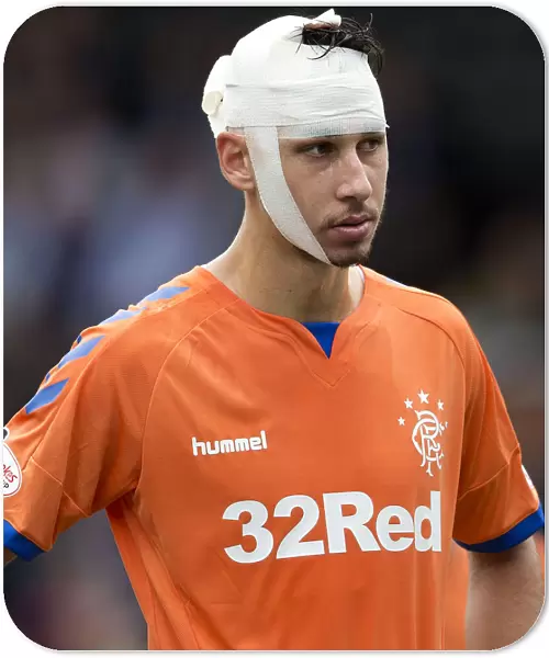 Rangers Injured Defender Nikola Katic at Rugby Park: Betfred Cup Clash