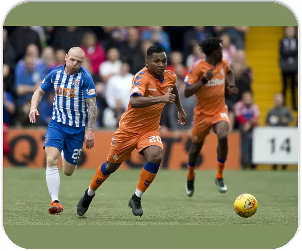 Rangers Alfredo Morelos Scores the Game-Winning Goal at Rugby Park: Kilmarnock vs Rangers, Betfred Cup Second Round