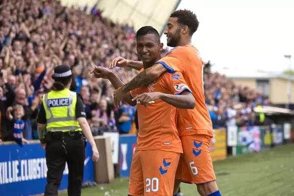Rangers Morelos and Goldson: United in Victory - First Goal Celebration in Kilmarnock (Betfred Cup)