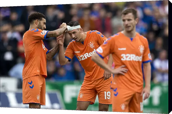 Rangers Connor Goldson Comforts Injured Teammate Katic on the Field