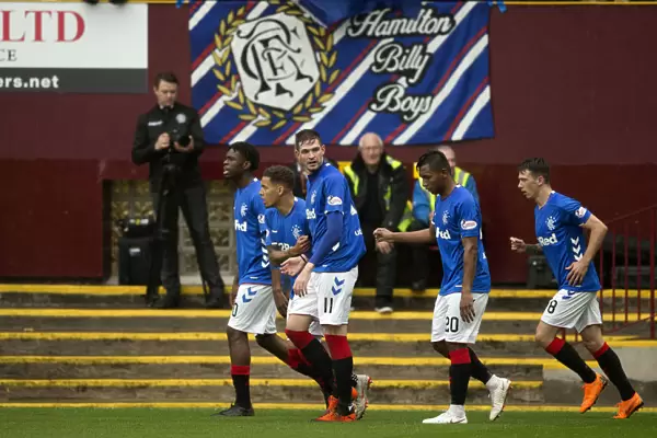 Rangers: Kyle Lafferty's Thrilling First Goal Celebration vs Motherwell, Ladbrokes Premiership
