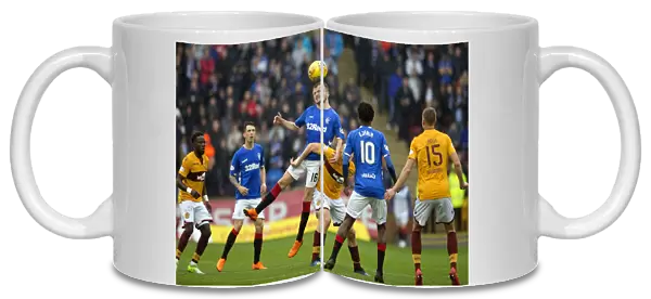Andy Halliday Soaring High: Heading the Ball for Rangers at Fir Park