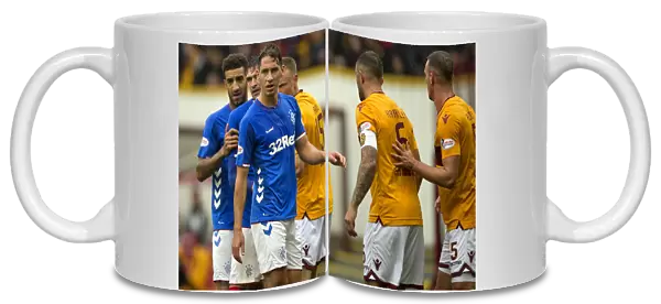 Rangers Goldson, Lafferty, and Katic in Action: Motherwell vs Rangers, Ladbrokes Premiership