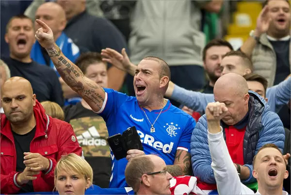 The Passionate Football Rivalry: Rangers vs Celtic - A Sea of Fans at Celtic Park