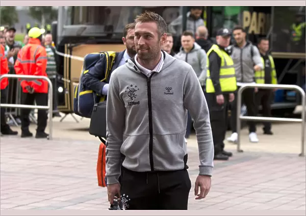 Allan McGregor Arrives at Celtic Park: Rangers vs. Celtic, Ladbrokes Premiership Showdown