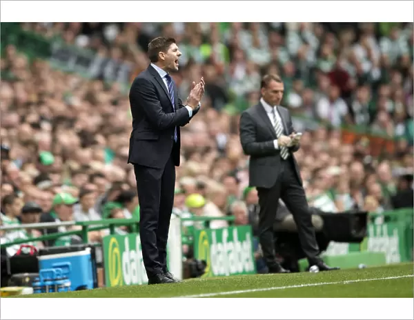 Steven Gerrard's Reaction: Intense Moments at Celtic Park - Rangers vs Celtic, Ladbrokes Premiership