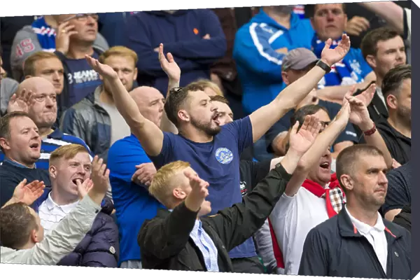 Sea of Blue and White: Unyielding Rangers Fans Dominance at Celtic Park - Ladbrokes Premiership Match