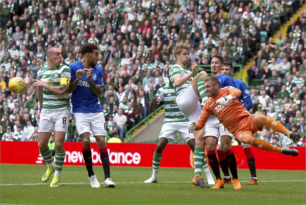 Allan McGregor Defiantly Repels Ajer Threat at Celtic Park